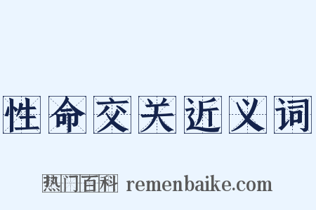 性命交关近义词是什么意思的图片